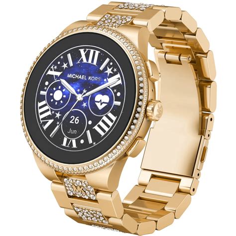 horloge michael kors dames goud|michael kors horloge dames smartwatch.